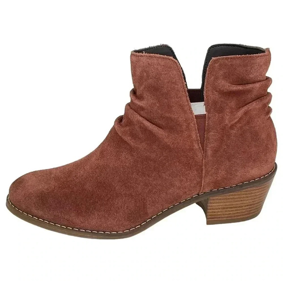 Cole Haan Alayna Mahogany Suede Leather Womens Ankle Boots Size 5.5M - Picture 3 of 11